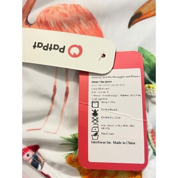 Patpat Mommy and Me Pineapple Flamingo Swimsuit Small NWT - Picture 6 of 6